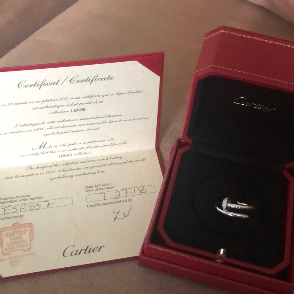 Authentic Cartier love ring